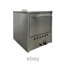 NSF 24 Natural Gas Double Deck Pizza Oven Fire Stone 32,000 BTU