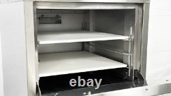 NSF 24 Natural Gas Double Deck Pizza Oven Fire Stone 32,000 BTU
