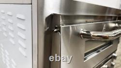 NSF Double Deck Countertop Pizza Oven Two Chambers