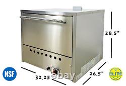 NSF New Commercial Double Deck Pizza Oven Natural Gas
