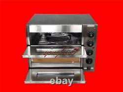 New 110V 16 Commercial Double deck Electric Pizza Oven Commercial