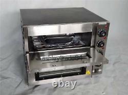 New 3000W 110V 16 Double deck Electric Pizza Oven Commercial Ceramic Stone