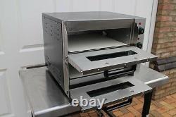 New Double Deck Electric Table Top Pizza Oven Stone Base 2x 16 Pizza