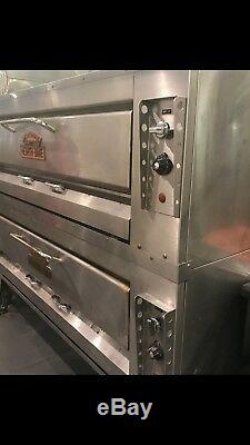 One Set Of Montague 25P Legend Gas Pizza Oven Double 60 x 36 Hearth Decks