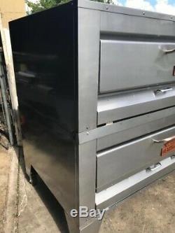 One Set Of Montague 25P Legend Gas Pizza Oven Double 60 x 36 Hearth Decks