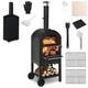 Outdoor Pizza Oven Wood Fire Pizza Maker Grill With Pizza Stone & Waterproof Cover