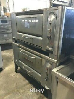 Oven Pizza Blodgett Double Stones 1.1/2 Decks Gas