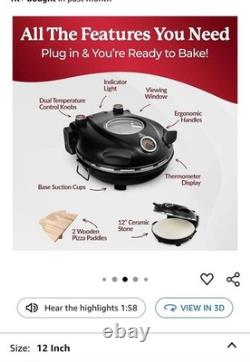 PIEZANO Crispy Crust Pizza Oven by Granitestone Electric Pizza Indoor Oven