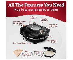 PIEZANO Crispy Crust Pizza Oven by Granitestone Electric Pizza Indoor Oven