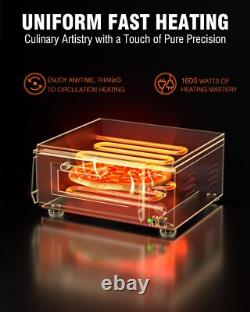 PYY Electric Pizza Oven with Pizza for Home, 16 Inch, 120V/1600W, ETL listed