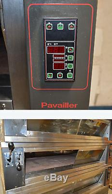 Pavailler RUBIS 4B Electric Artisan 3-Deck Brick Oven Pizza/Bread Digital Steam