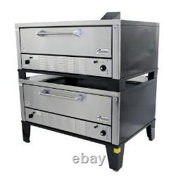 Peerless CW200P 60 Gas Pizza Deck Oven, Double Deck