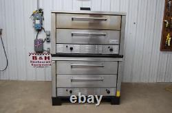 Peerless CW61NS Natural Gas Double Stack 4 Stone Deck Pizza Oven