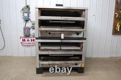 Peerless CW61NS Natural Gas Double Stack 4 Stone Deck Pizza Oven