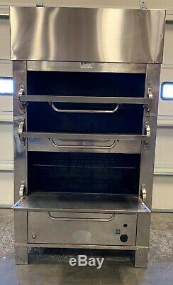 Peerless Commercial Restaurant Gas 3 Door Deck Oven S2325fs Bread Pizza Bakery