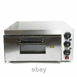 Pizza Oven 1 Deck Electric 2000W Stainless Steel Ceramic Commercial Oven USED