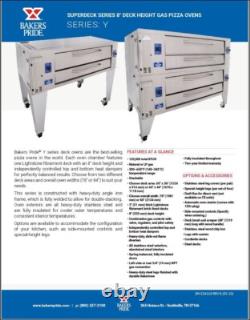 Pizza Oven, Bakers Pride Deck-Type, Gas Y800 double deck