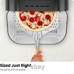 Pizza Oven Makes 12 Inch Pizzas in Minutes, Heats Up To 800°f Countertop Ele