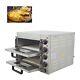 Pizza Oven Toaster Double-deck Pizza Oven Stainless Steel Countertop 110v 3kw