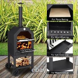Pizza Oven Wood Fired Outdoor Fire Grill Ovens Steel Maker Stainless Deck Portab