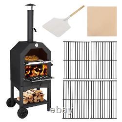 Pizza Oven Wood Fired Outdoor Fire Grill Ovens Steel Maker Stainless Deck Portab