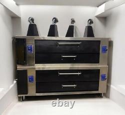 Pre-owned Bakers Pride Y-602-DSP Double Deck pizza oven gas withwarranty