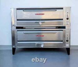 Pre-owned Blodgett 1048 pizza oven double deck gas or propane