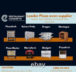 Pre-owned Blodgett 911P Triple Deck Pizza Oven Natural- Propane Gas