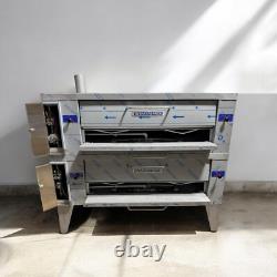 Preowned Pride Y-602 Double Deck pizza oven gas remanufactured withwarranty