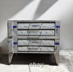 Preowned Pride Y-602 Double Deck pizza oven gas remanufactured withwarranty