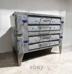 Preowned Pride Y-602 Double Deck pizza oven gas remanufactured withwarranty