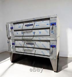 Preowned Pride Y-602 Double Deck pizza oven gas remanufactured withwarranty