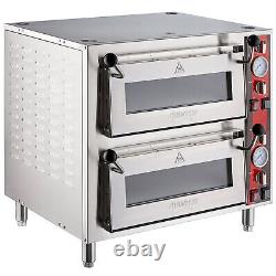 Protection Plan Double Deck Countertop Pizza/Bakery Oven Two Independent Chamber