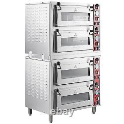 Quadruple Deck Pizza/Bakery Oven with Four Independent Chambers (2) 3200W, 240V