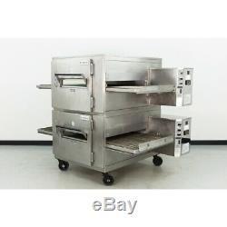 Reconditioned Lincoln 1000 32 Double Deck Gas Conveyor Pizza Oven
