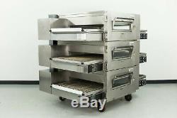 Reconditioned Lincoln Impinger 1600 Triple Deck Gas Pizza Conveyor Oven