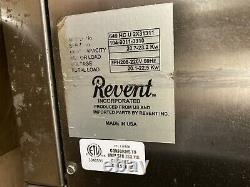 Revent 649U Electric Pizza Bakery Oven 3 Stone Deck with Steam Injection Feature