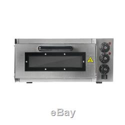 Single Deck Electric Commercial Pizza Oven With Timer For 1X16 Pizza CE 220V