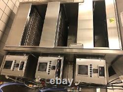 Slightly Used XLT 3255 Triple Deck Pizza Natural Gas Conveyor Oven