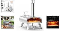 Stainless Steel 12 Pizza Oven Compact Wood Pellet Grill for Outdoor Cooking