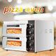 Stainless Steel Double Deck Electric Pizza Oven / Bake Broiler 3000w 48l