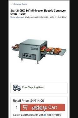 Star Holman Miniveyor Conveyor Countertop Pizza Oven 210HX