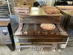 TWO ITALFORNI STONE Industrial Restaurant Gas Conveyor Pizza Oven