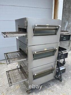 Triple Stack LINCOLN Electric Conveyor Pizza Oven wide BELT 3 Ovens