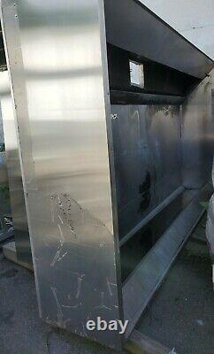 USED 11' x 76 x 24 Exhaust Hood for Pizza Deck or Conveyor Oven Local Pick-up
