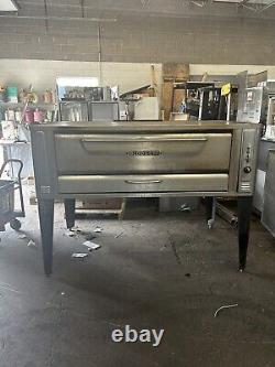 Used BLODGETT 1060 DECK GAS PIZZA OVEN WITH STONES. READY TO FIRE UP