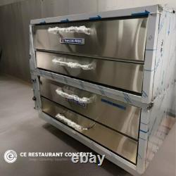 Used Bakers Pride 252 Double Deck Pizza oven Gas or Propane withwarranty