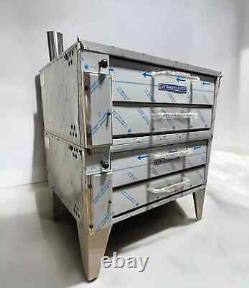 Used Bakers Pride 252 Double Deck Pizza oven Gas or Propane withwarranty