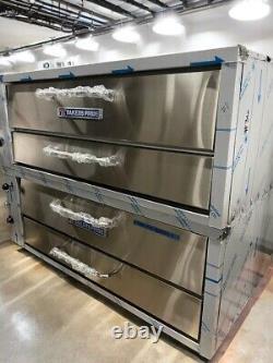 Used Bakers Pride 452 Double Deck Pizza Oven with Legs Warranty Included