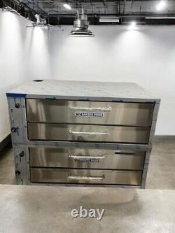 Used Bakers Pride 452 Double Deck Pizza Oven with Legs Warranty Included